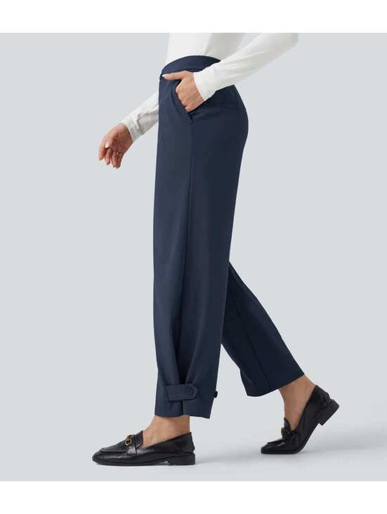 Halara Pants - Halara Flex DayStretch Mid Rise Adjustable Pant Width Work Tapered Pants Size S